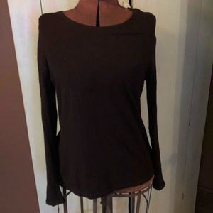 Black long sleeve top